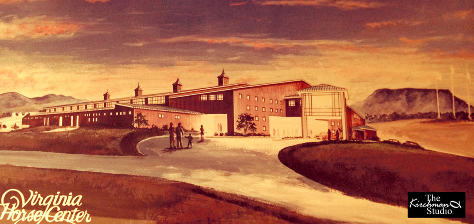 Anderson Arena Concept for Virginia Horse Center for Wright, Jones, Wilkerson Architects.